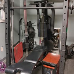 Home Gym  Complete With Weights And Bars