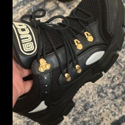 Gucci Flashtrek SEGA Black Leather