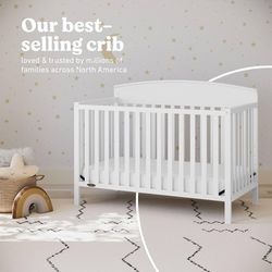 GRACO CRIB 5 in 1 IN WHITE