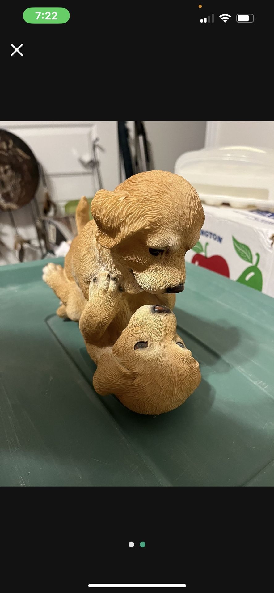 Statue Of Puppies Playing