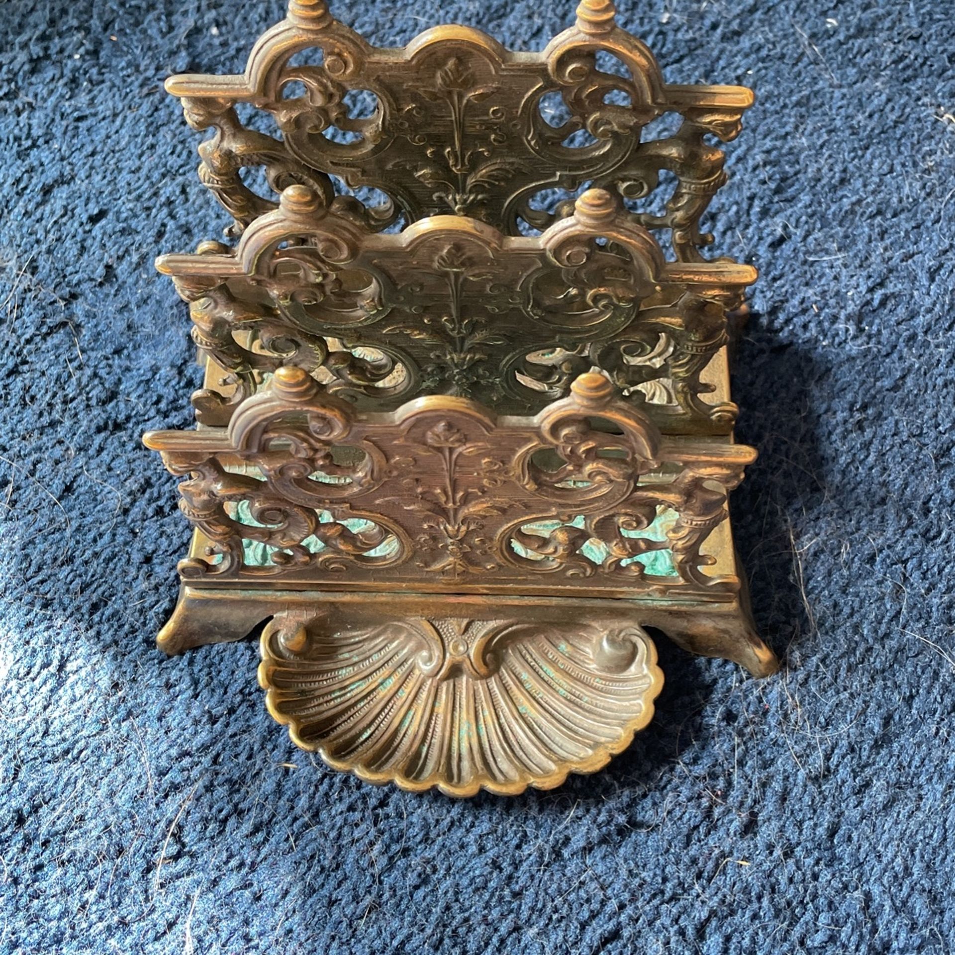 Brass Letter Organizer