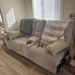 Sectional 5 Seater Sofa (living Spaces) 3 Seats Are Recliners 