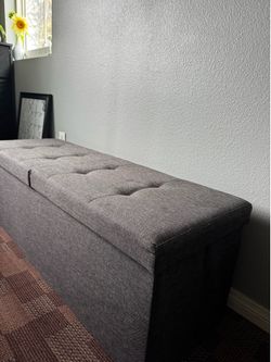 Folding ottoman bench