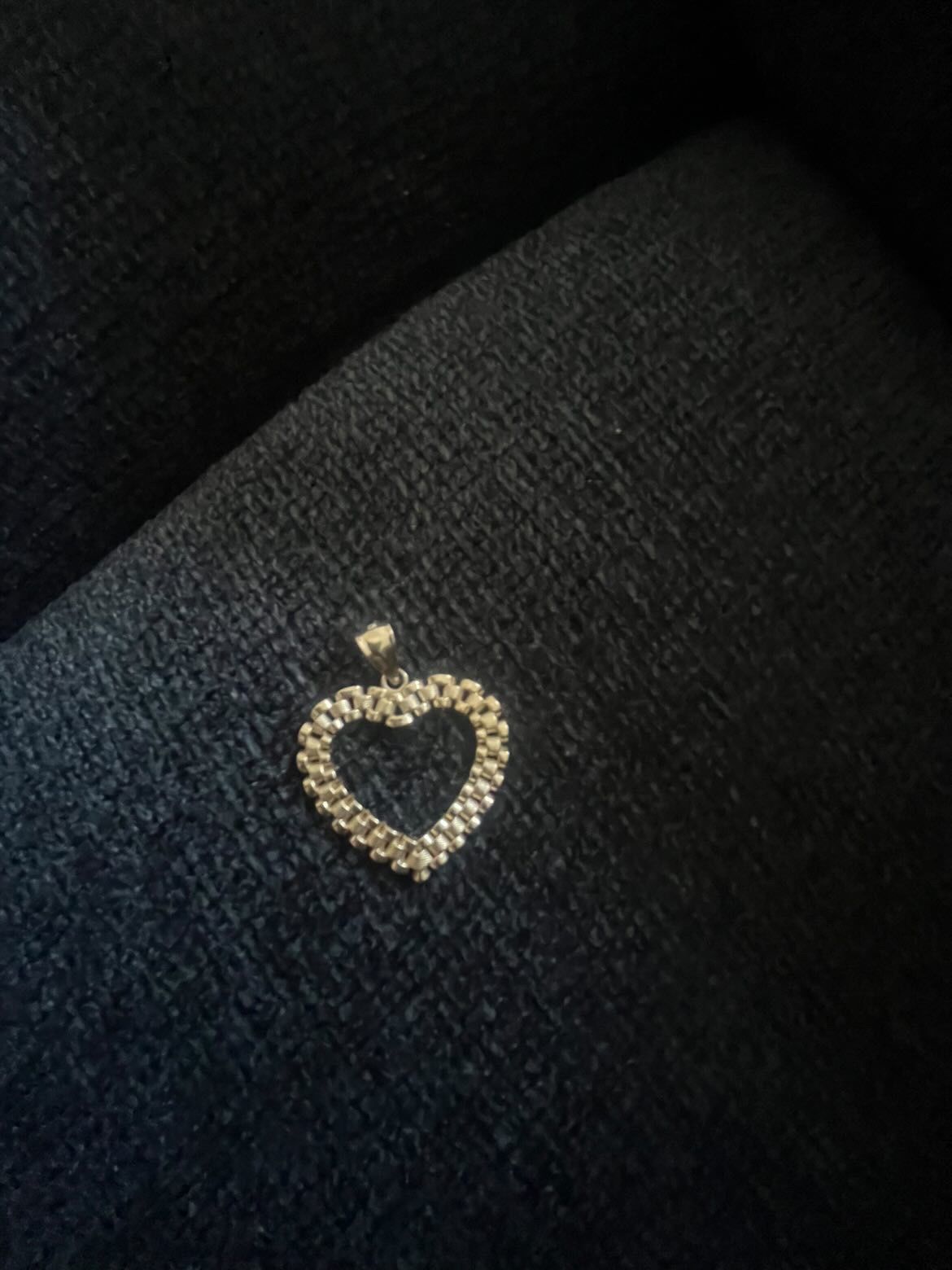 10k Gold Heart Rolex Pendant