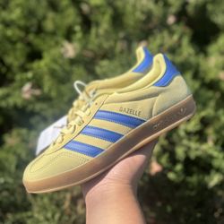 adidas gazelle blue yellow 