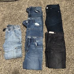 6 Pairs Of Size 8 Boy Pants 