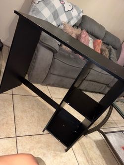 black desk