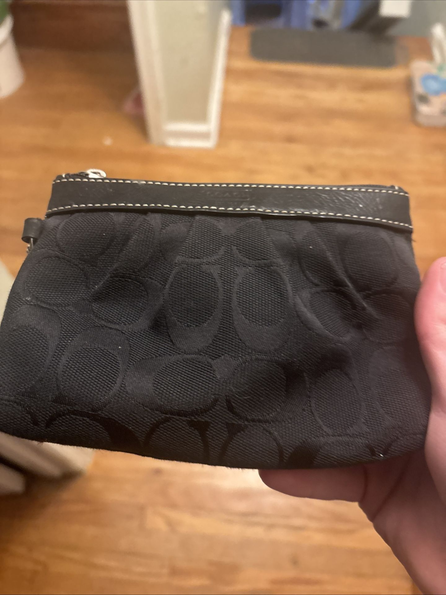 Black Coach Wrist Bag 