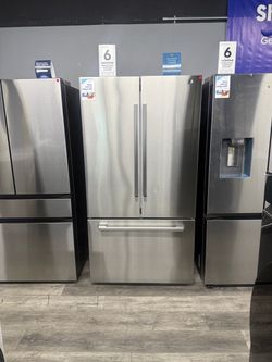 Samsung - 36 in. Wide Bespoke AI 30 cu. ft. 3-Door French Door Refrigerator with Zero Clearance Fit & In-Door Tall Water Dispenser - Stainless Steel ✨