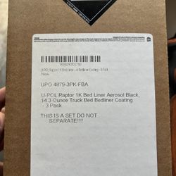 Raptor Liner 3 Pack Spray Cans New 