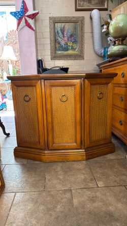 Antique hallway, entry table cabinet