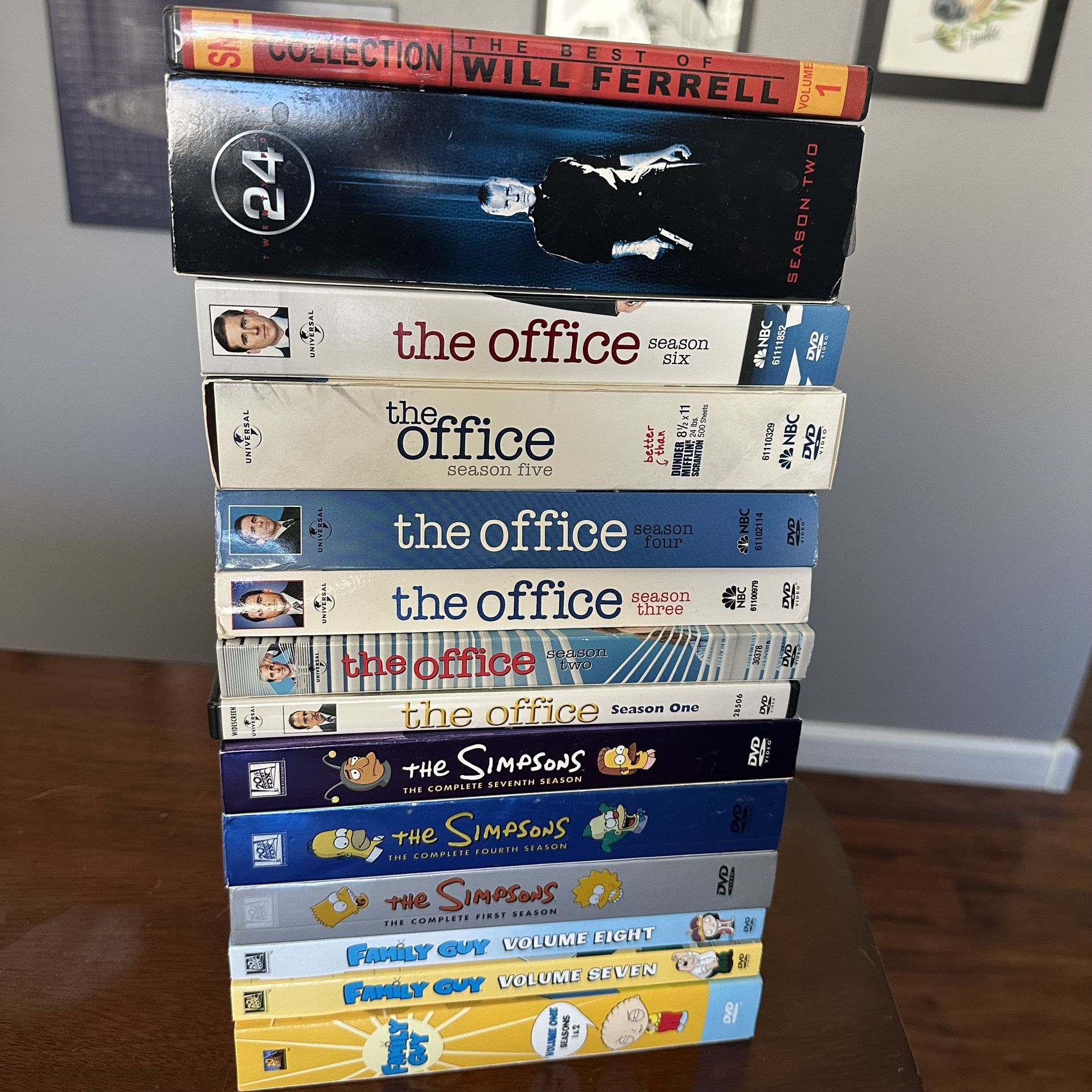 TV Shows On DVD. The Office. Family Guy. The Simpsons