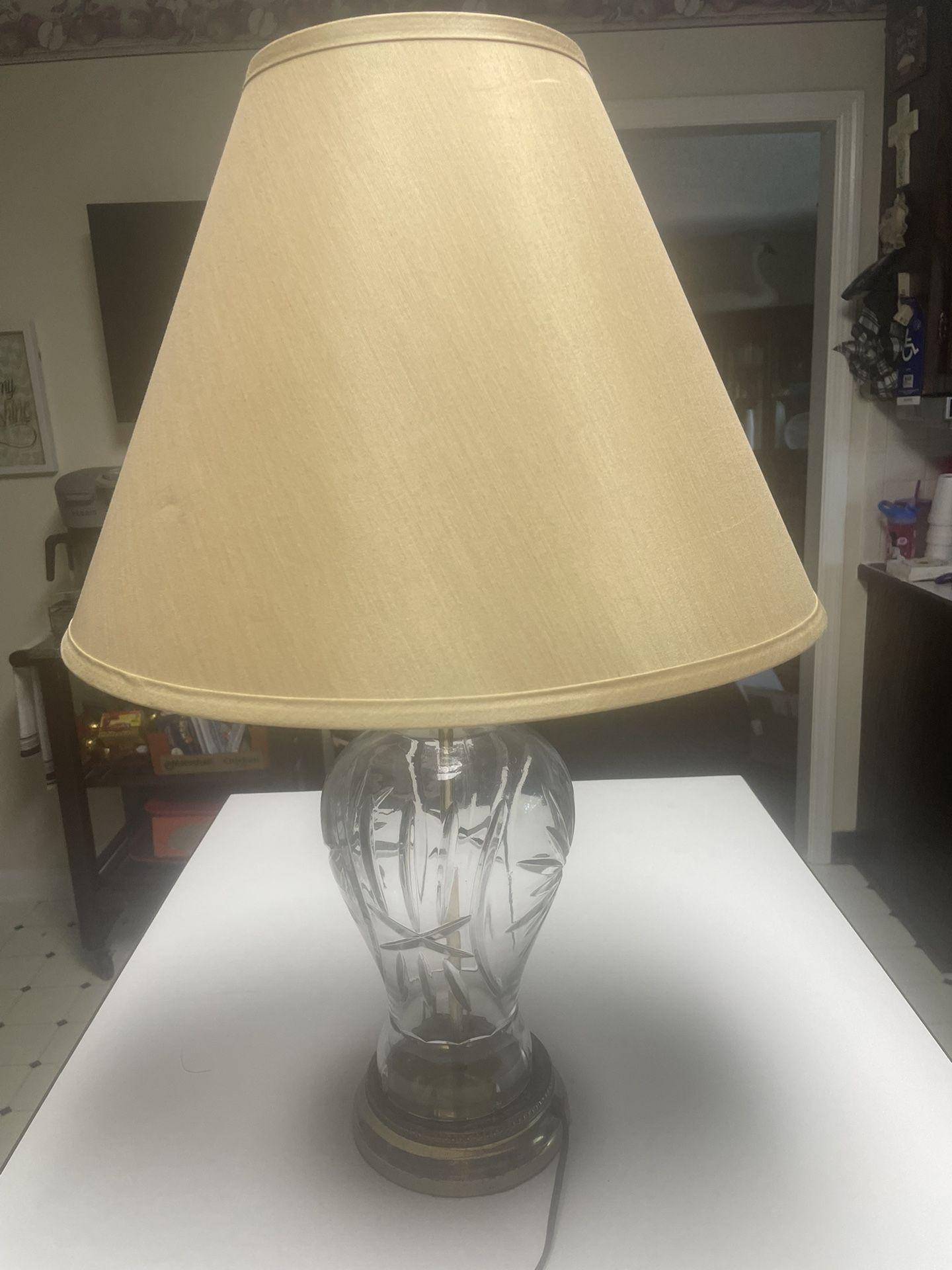 Clear Glass Lamp vintage