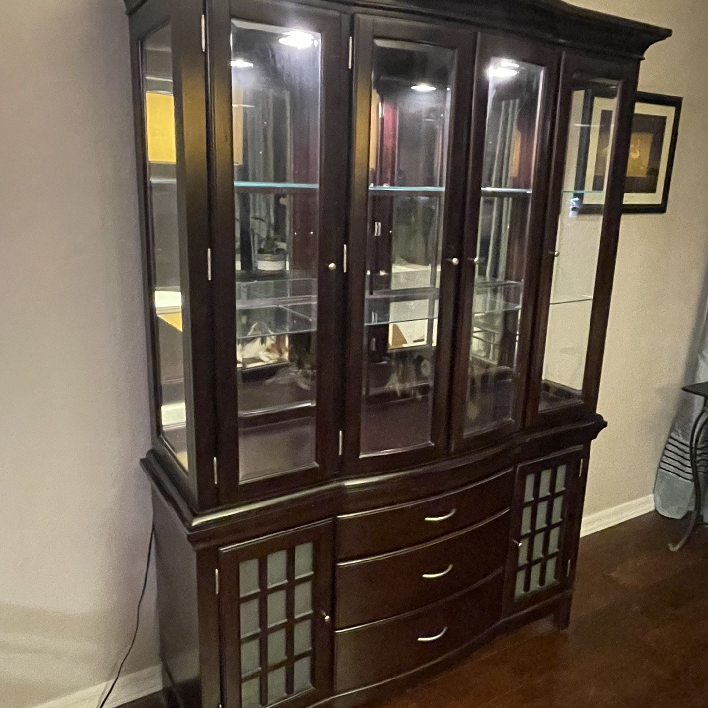 Dining Table And China Cabinet 