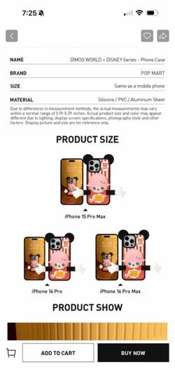 POP MART DIMOO x Disney Phone Case