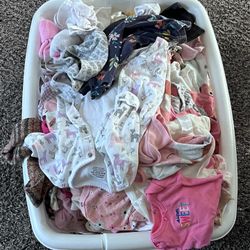Basket Of baby clothes