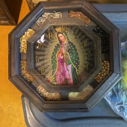 Virgin Guadalupe Clock 