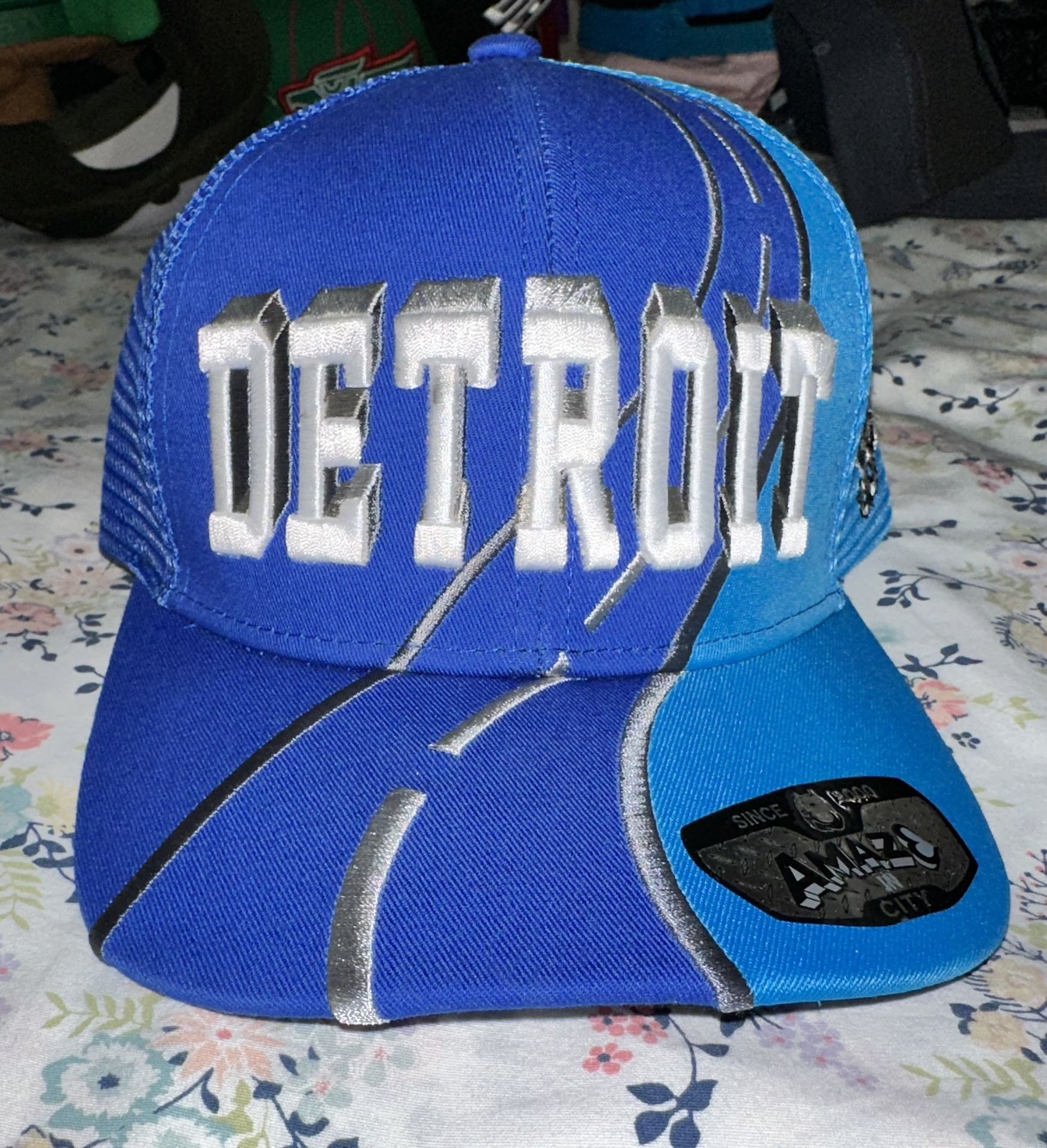 Detroit Lions Blue SnapBack Hat Cap Amaz In City