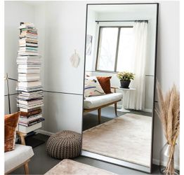 NeuType 71"x32" Large Full Length Mirror Aluminum Alloy Frame