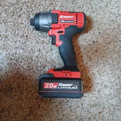 Bauer 20 V Compact Impact Driver 1/4" Hex  w/20v Lithium Battery