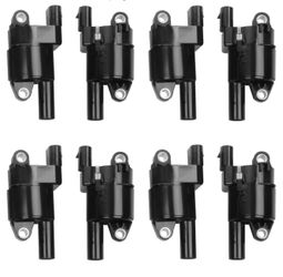 Set of 8 Round Ignition Coil UF414, Compatible with 06-09 Impala 06-13 Corvette 07-14 Tahoe 08-20 Express 07-16 Escalade 07-18 Silverado 1 350