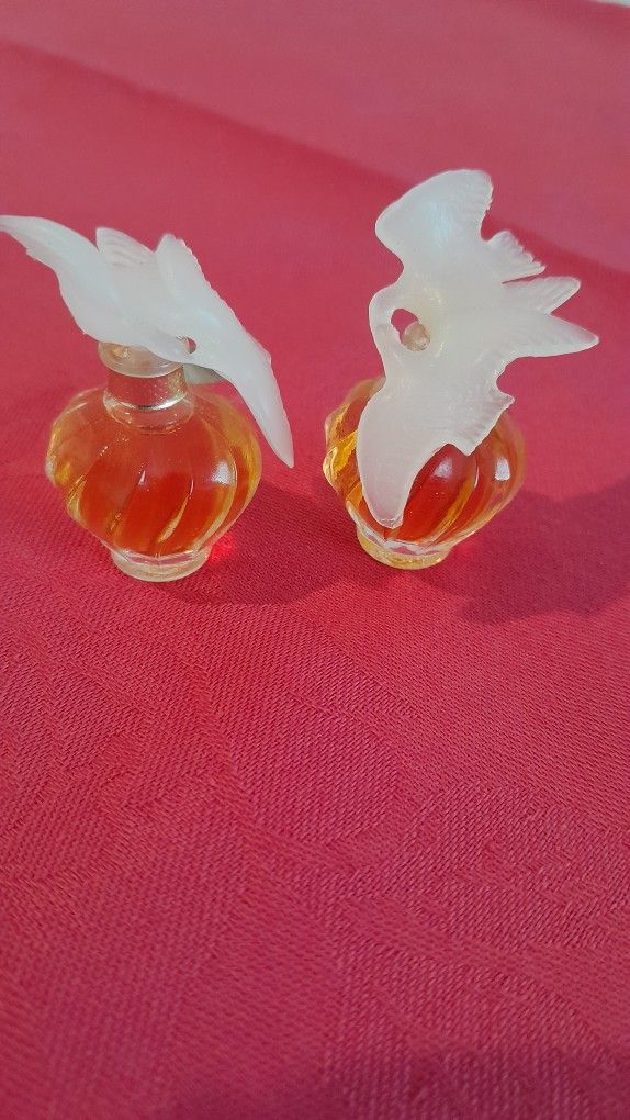 Two Nina Ricci L'air Du Temps Perfume Bottles