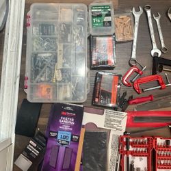 Tools, Tool Box, Screws, Sander