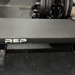 Texas Power Bar, Rep Flat Bench, And Rep Adjustable Bench. 