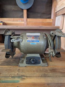 vintage electric bench grinder