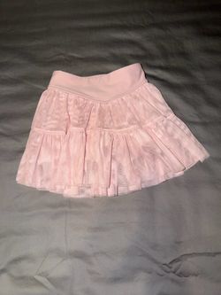 High-Waisted PowerSoft Tutu Skort for Girls flared pleated skirt built-in biker shorts size 5T