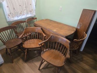 Vintage dining room table and chairs