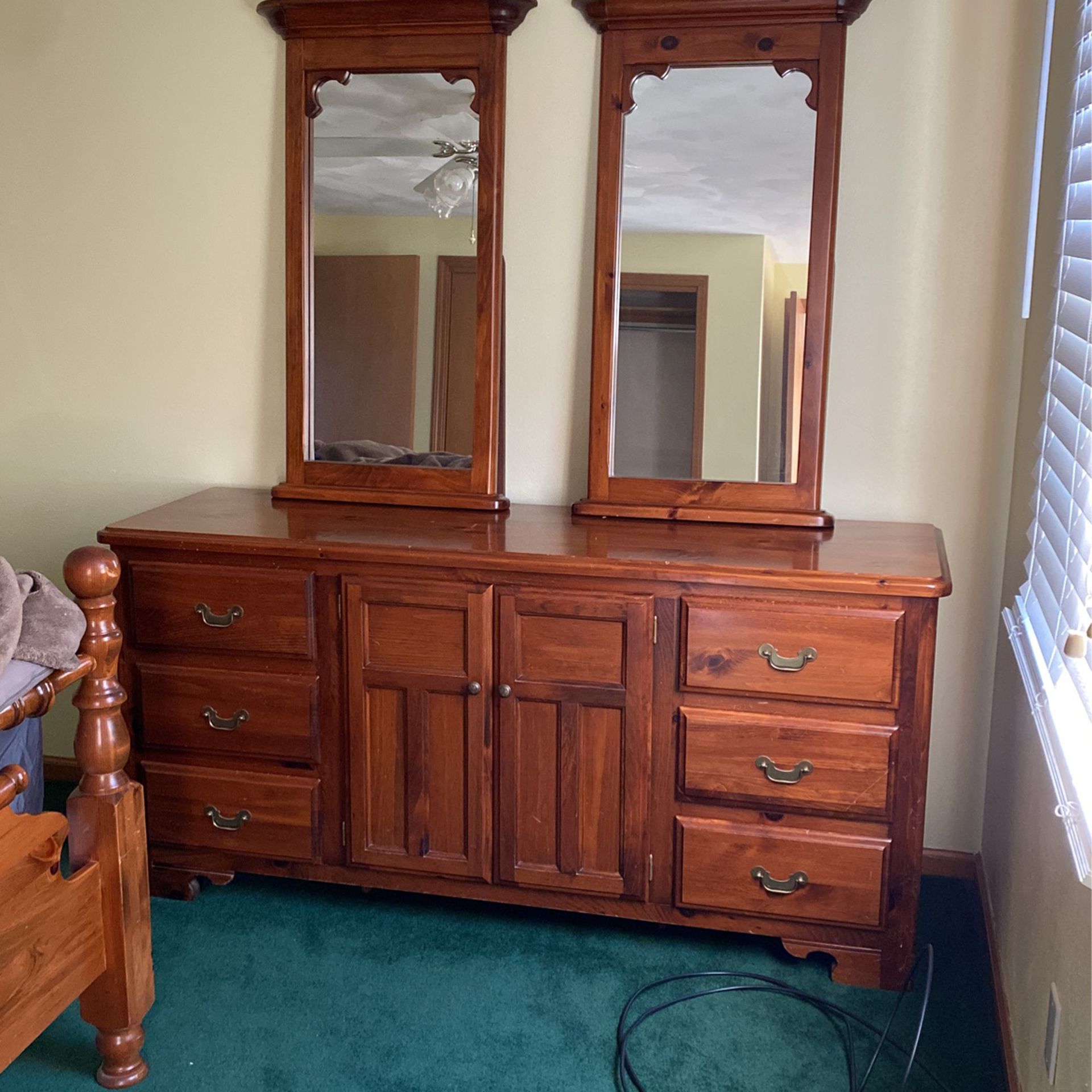Antique Dresser With Mirrors