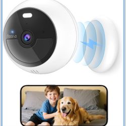 Noorio B200 Security Camera Wireless Outdoor Magnetic, 1080p Cameras for Home Security, Battery 1Min Install AI Motion Detection WiFi Indoor Camera, C