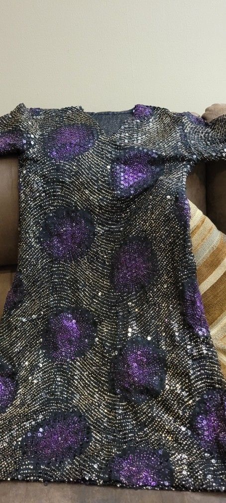 Fully Embellished Sequin Dress