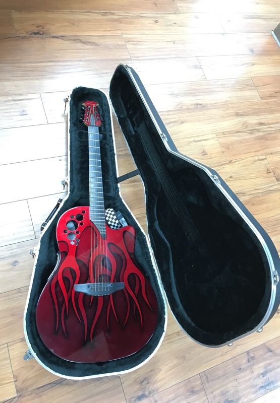 Ovation GCXT Flame red collectors edition