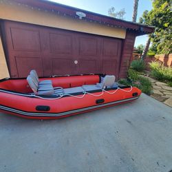 14ft Inflatable Boat "Read Description "