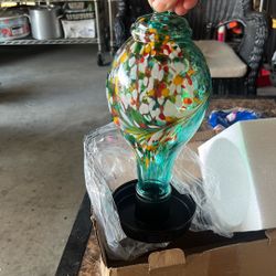 Glass Hummingbird Feeder
