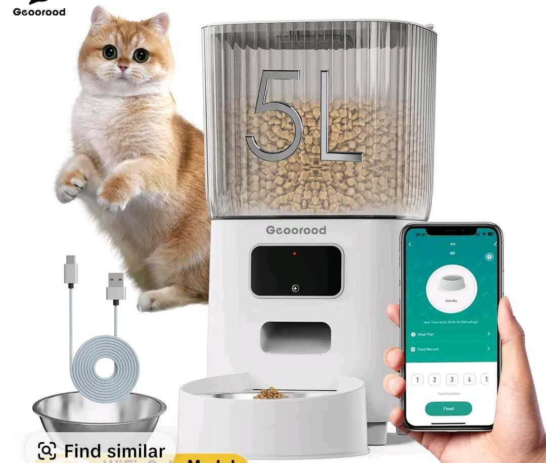 5L Single-bowl Stainless Steel Feeder