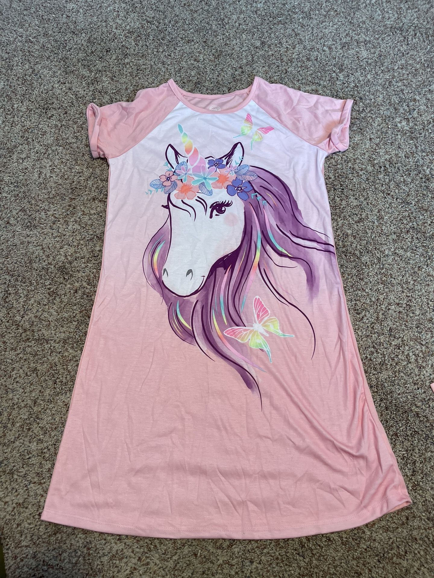 Pink Unicorn nightgown size xl(14-16)