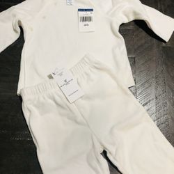 Ralph Lauren Fleece Baby Kimono Pajama 6 Months  New With Tags  Retails $55  Cream Color 