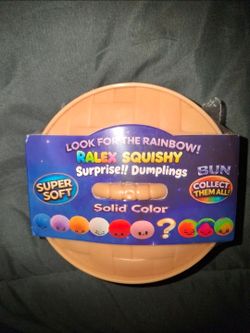 Unopened 
Ralex Squishy Surprise!! Dumplings Bun Toy Blind Box Solid Color Squishy
