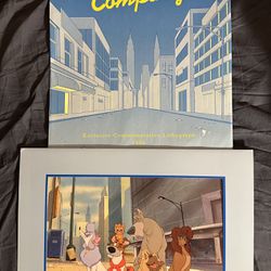 WALT DISNEY OLIVER & COMPANY EXCLUSIVE LITHOGRAPH PICTURE 11 X 14 PRINT 1996
