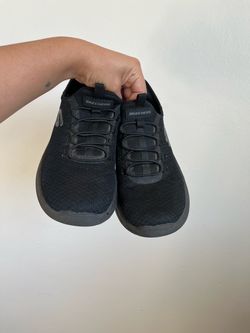 Skechers Black Mesh Slip-On Sneakers
