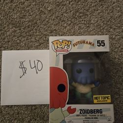 RARE POP Vinyl Figure Futurama: Blue Zoidberg HOT TOPIC EXCLUSIVE 