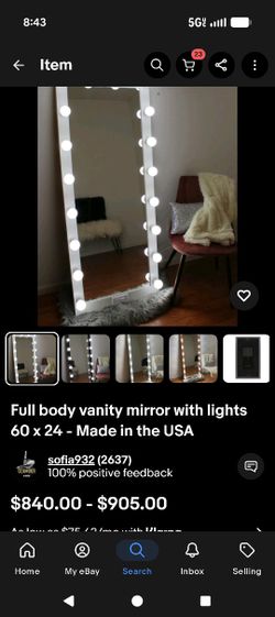 Full Body Vanity Mirror 