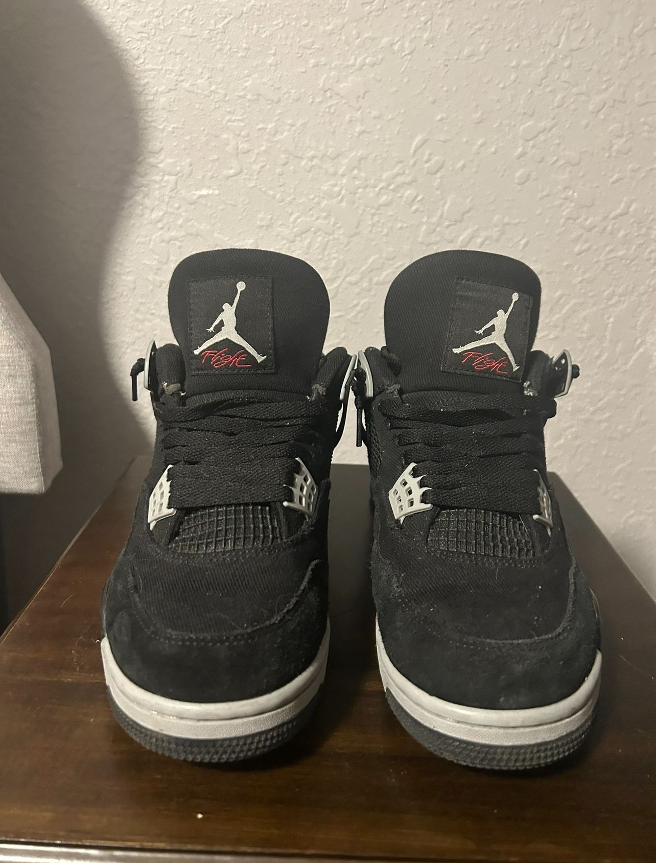 Jordan 4 Black canvas