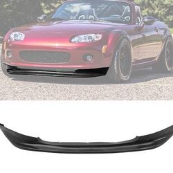2006-2008 Mazda MX-5 MX5 Miata GV Style Black Front Bumper Lip PU