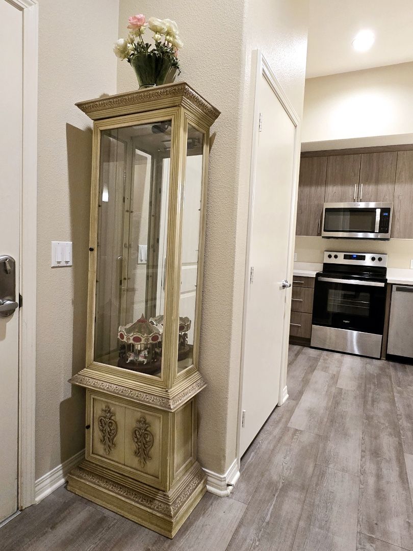 Curio Cabinet  Lighted  w/ Glass Shelves