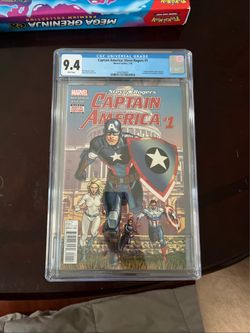 CAPTAIN AMERICA STEVE ROGERS #1 CGC Grade 9.4  White Pages 1 Print