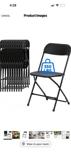 10 sillas negras nuevas/ brand new party chairs 10